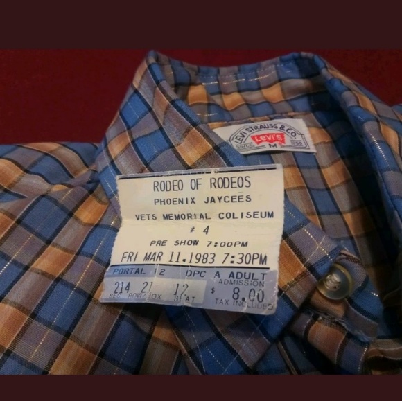 Vintage Levi's Western Long Sleeve Pearl Snap - Picture 3 of 4